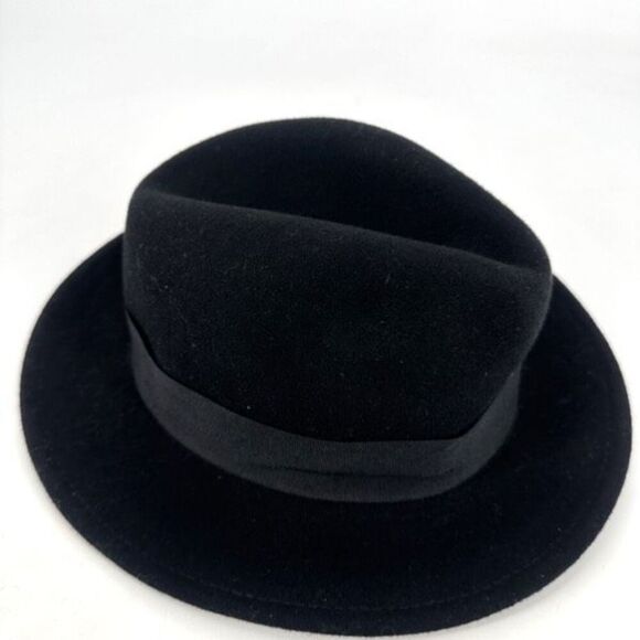 Epoch Hats Company Men's 100% Wool Felt With Feather‎ Fedora Hat Black Size S/M - Picture 4 of 11